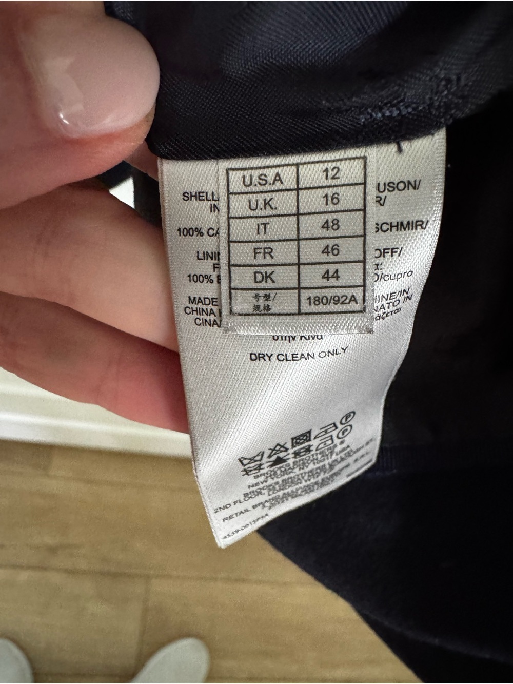 Navy Brook’s Brother’s 100% Cashmere Women’s Blazer. Sz 12 - Picture 5 of 9